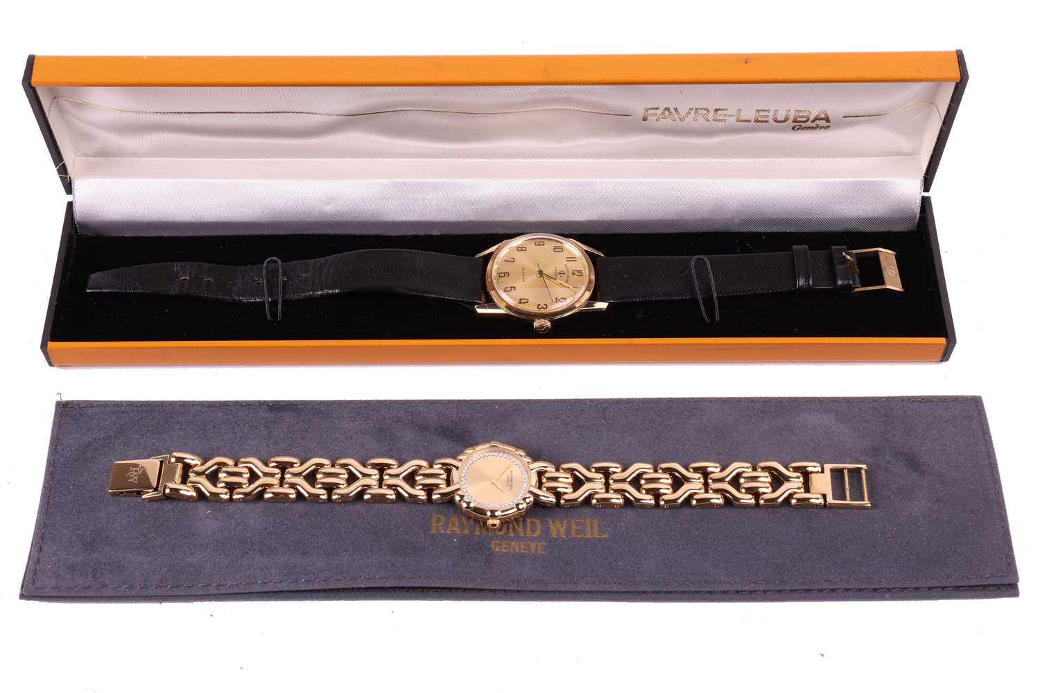 A gents Favre Leuba watch and a Raymond Weil lady's dress watch featuring A Favre Leuba Genève hand- - Image 6 of 8