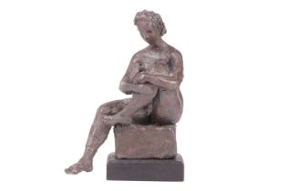 Pamina Liebert-Mahrenholz (1904–2004), 'Heather', baked terracotta and porcelain figure of a