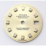 Zifferblatt "Rolex Oyster Perpetual Datejust".