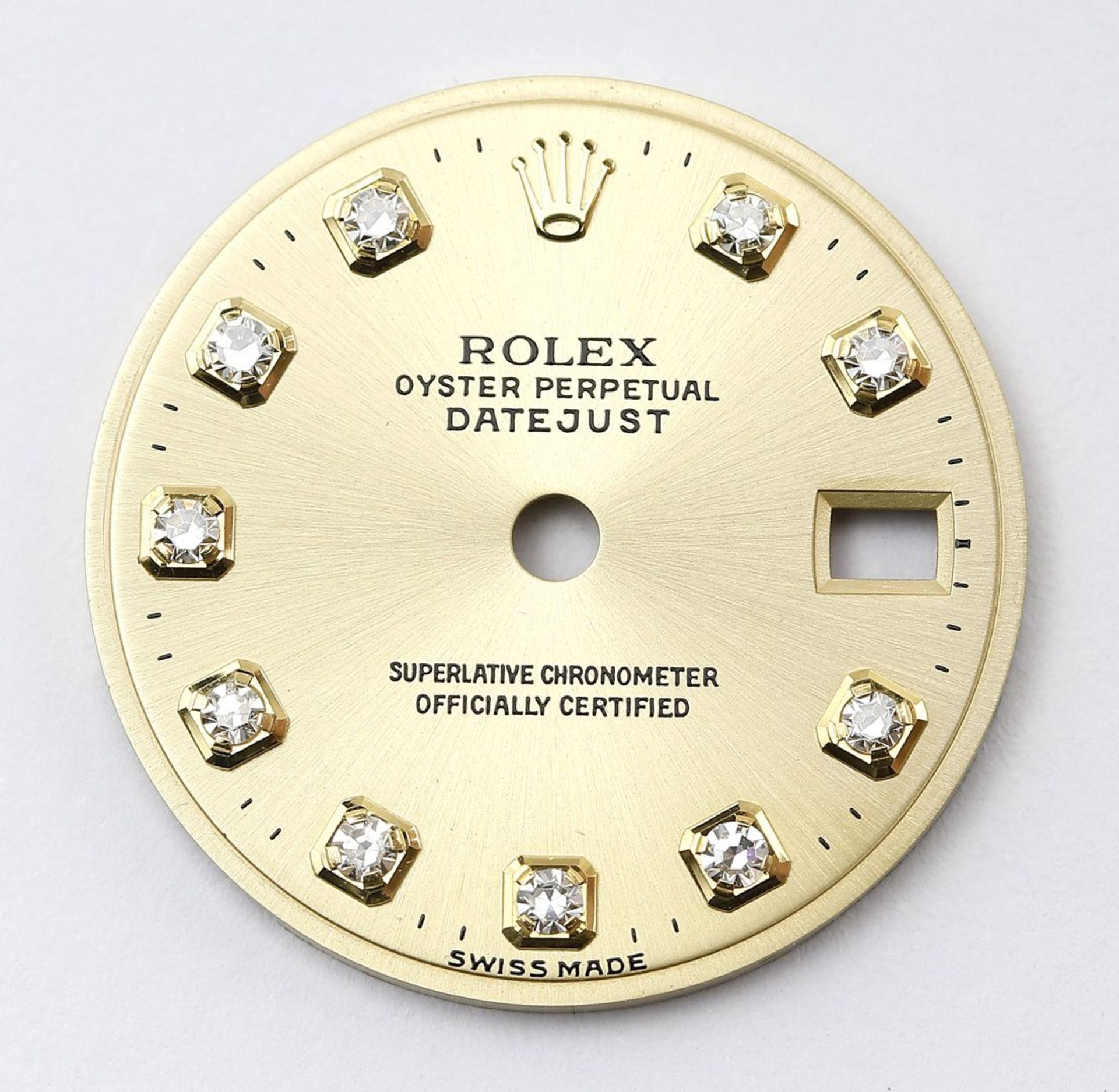 Zifferblatt "Rolex Oyster Perpetual Datejust".  