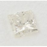 Diamant im Princesscut, 0,46 ct.,