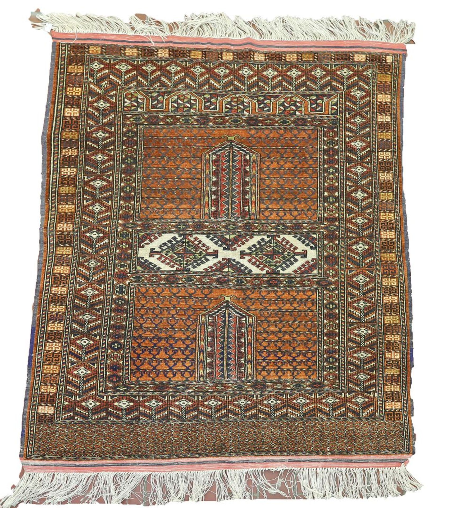Afghan (?), Seide, ca. 157x 107 cm.