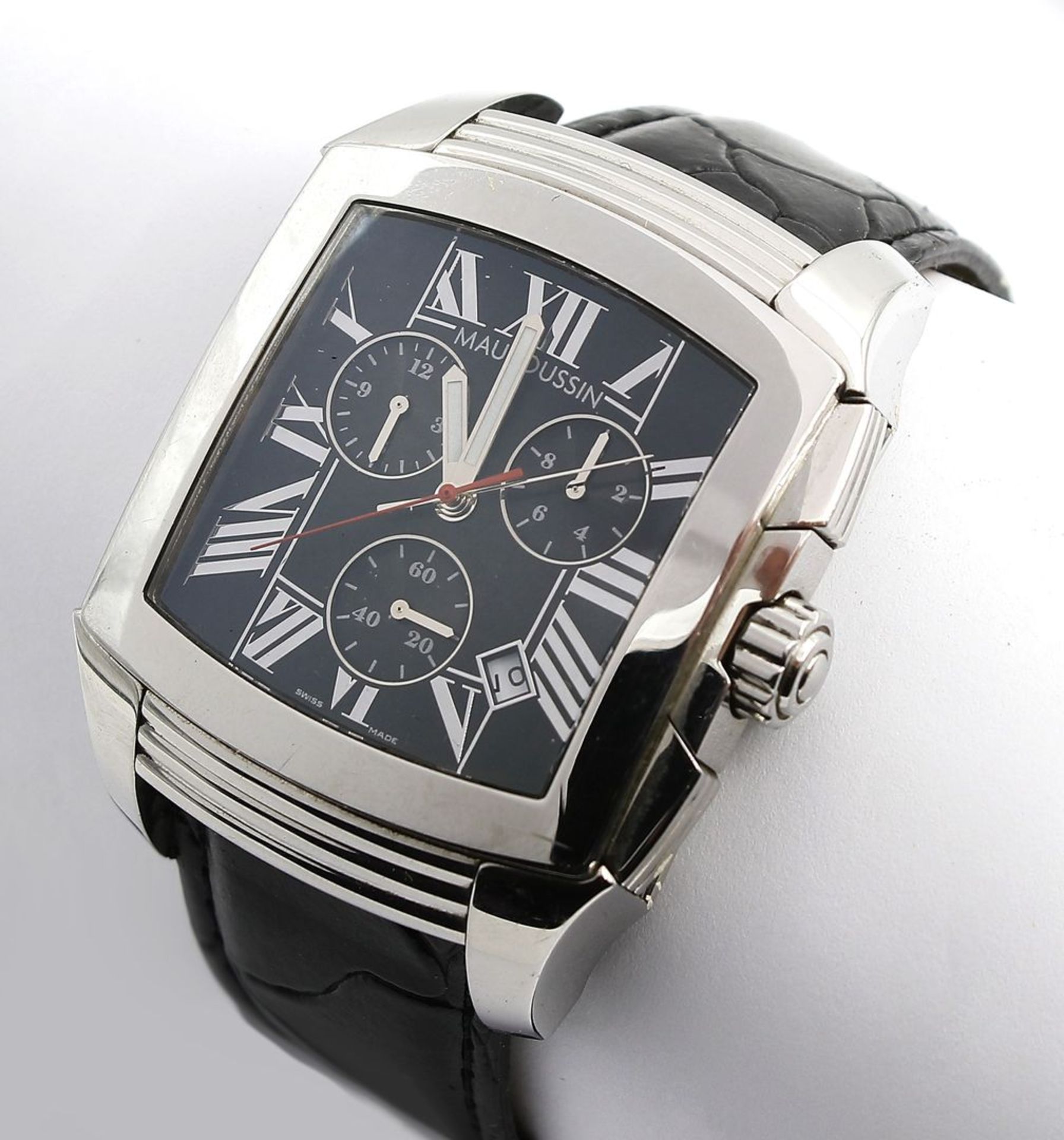 Herrenarmbandchronometer "MAUBOUSSIN".