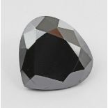 Schwarzer Diamant, 9,87 ct.