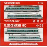 2 Dieseltriebzüge, Fleischmann H0. 
