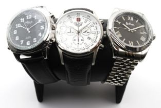 2 Herrenarmbanduhren und ein -chronograph.