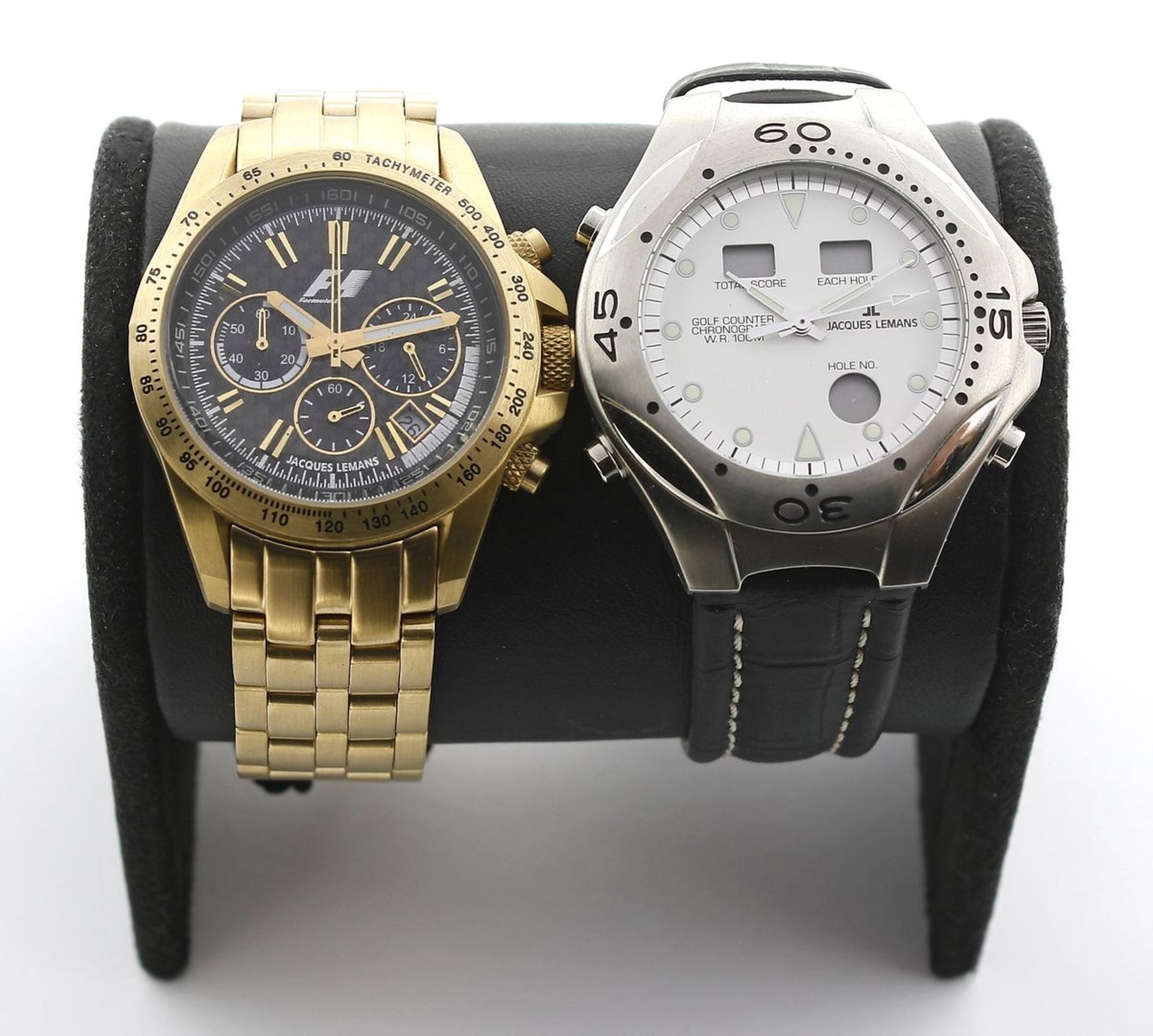 2 Armbandchronographen "Jacques Lemans".