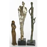 3 moderne Skulpturen. 