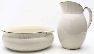 Jugendstil-Schüssel und -Krug, Villeroy & Boch.