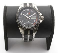 Herrenarmbanduhr "Jacques Lemans, Worldtimer".