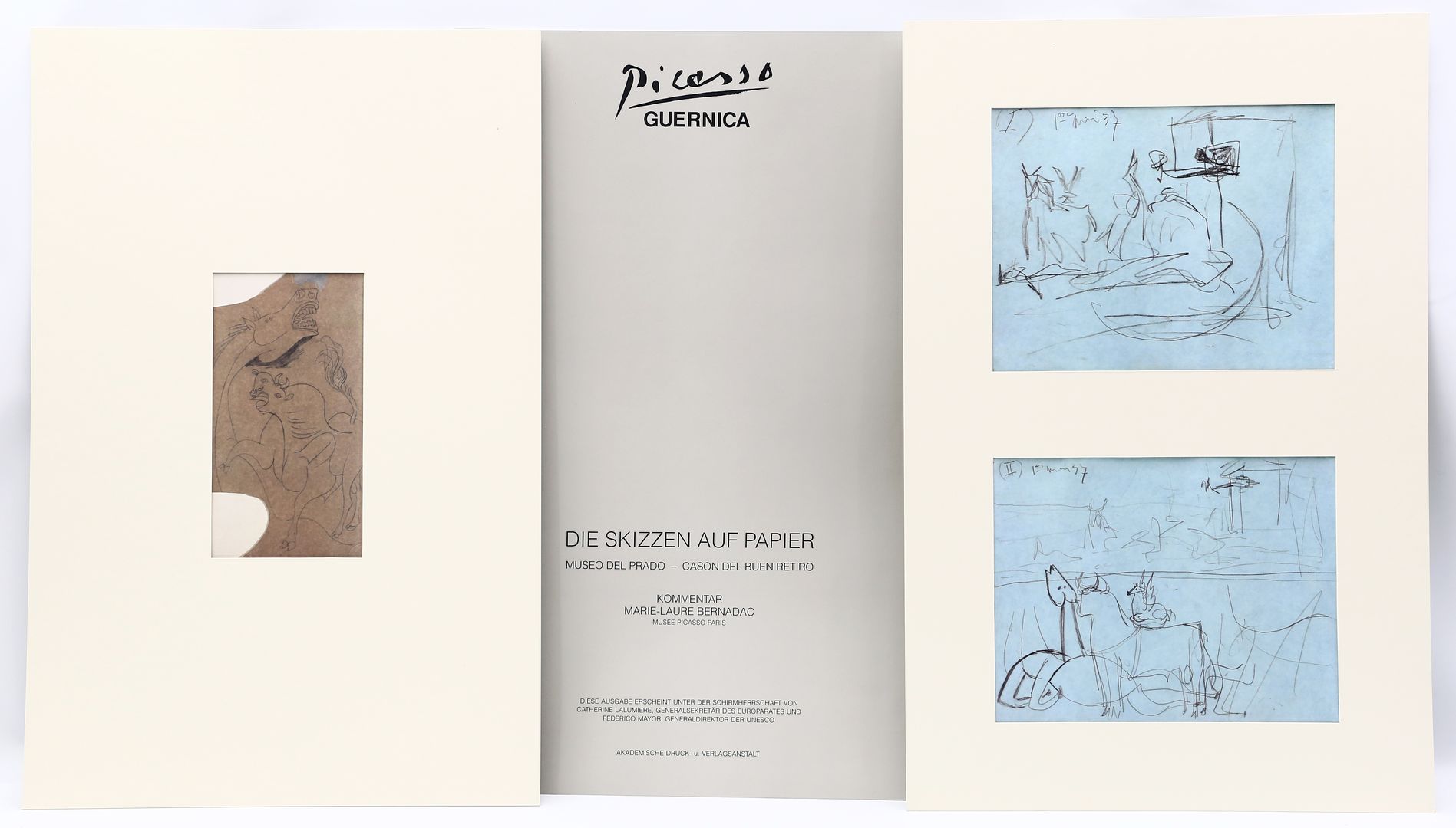 Limitiertes Faksimile "Guernica die Skizzen auf Papier", Picasso. - Image 2 of 2