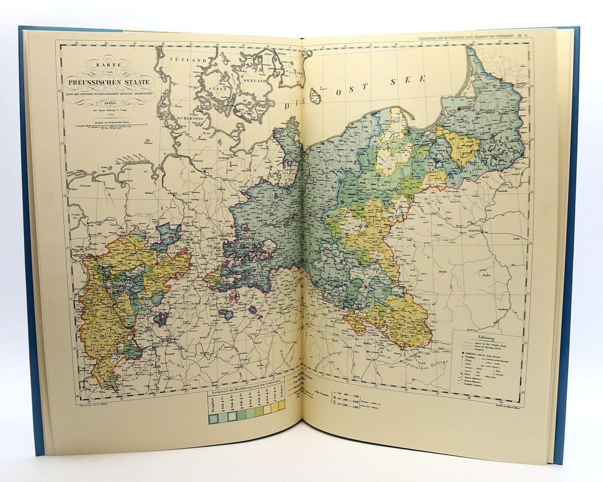 Administrativer statistischer Atlas des Preußischen Staates von 1828.