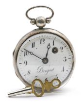 Spindeltaschenuhr "Breguet".