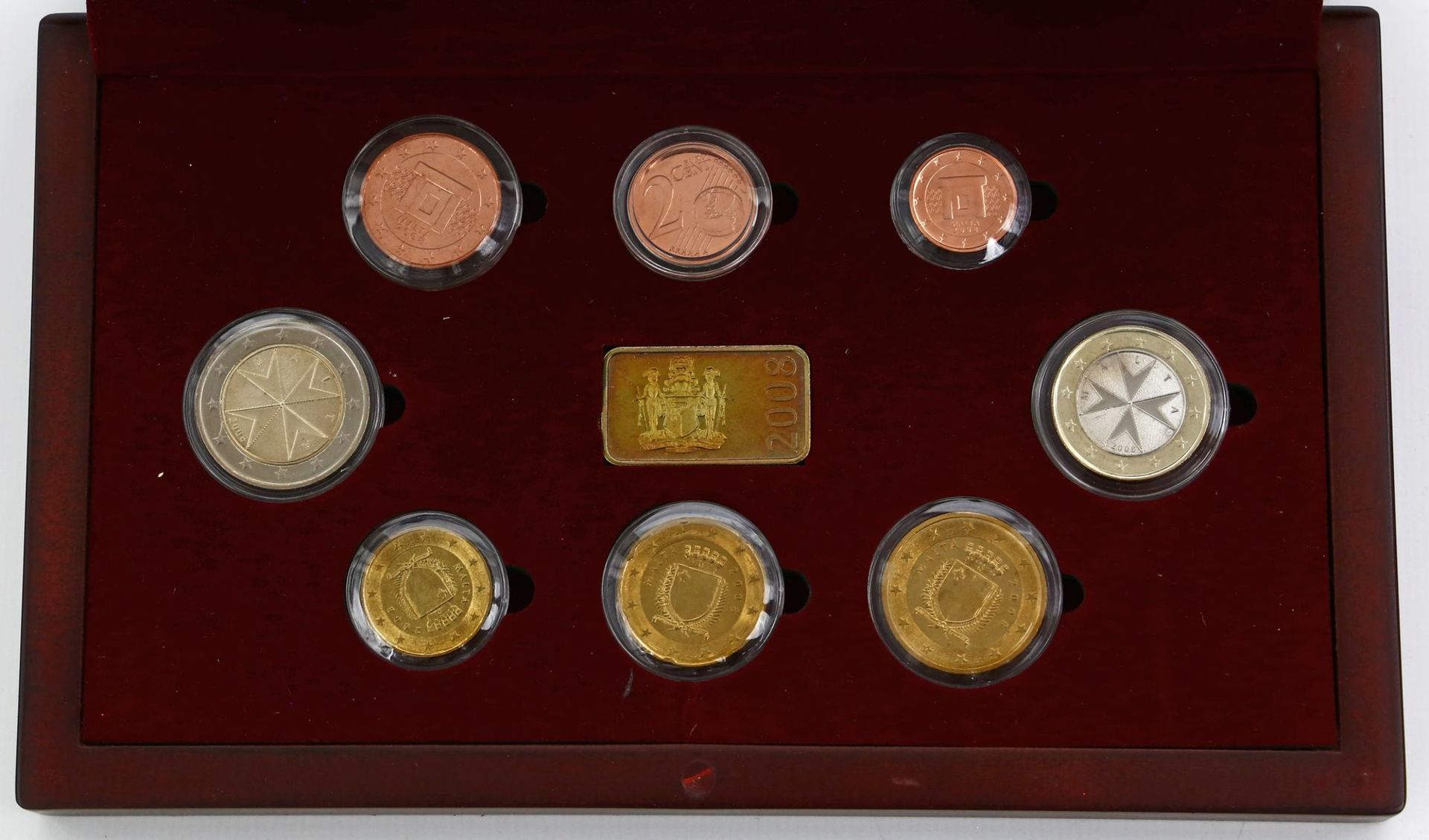 Euro-Kursmünzensatz, Malta 2008.