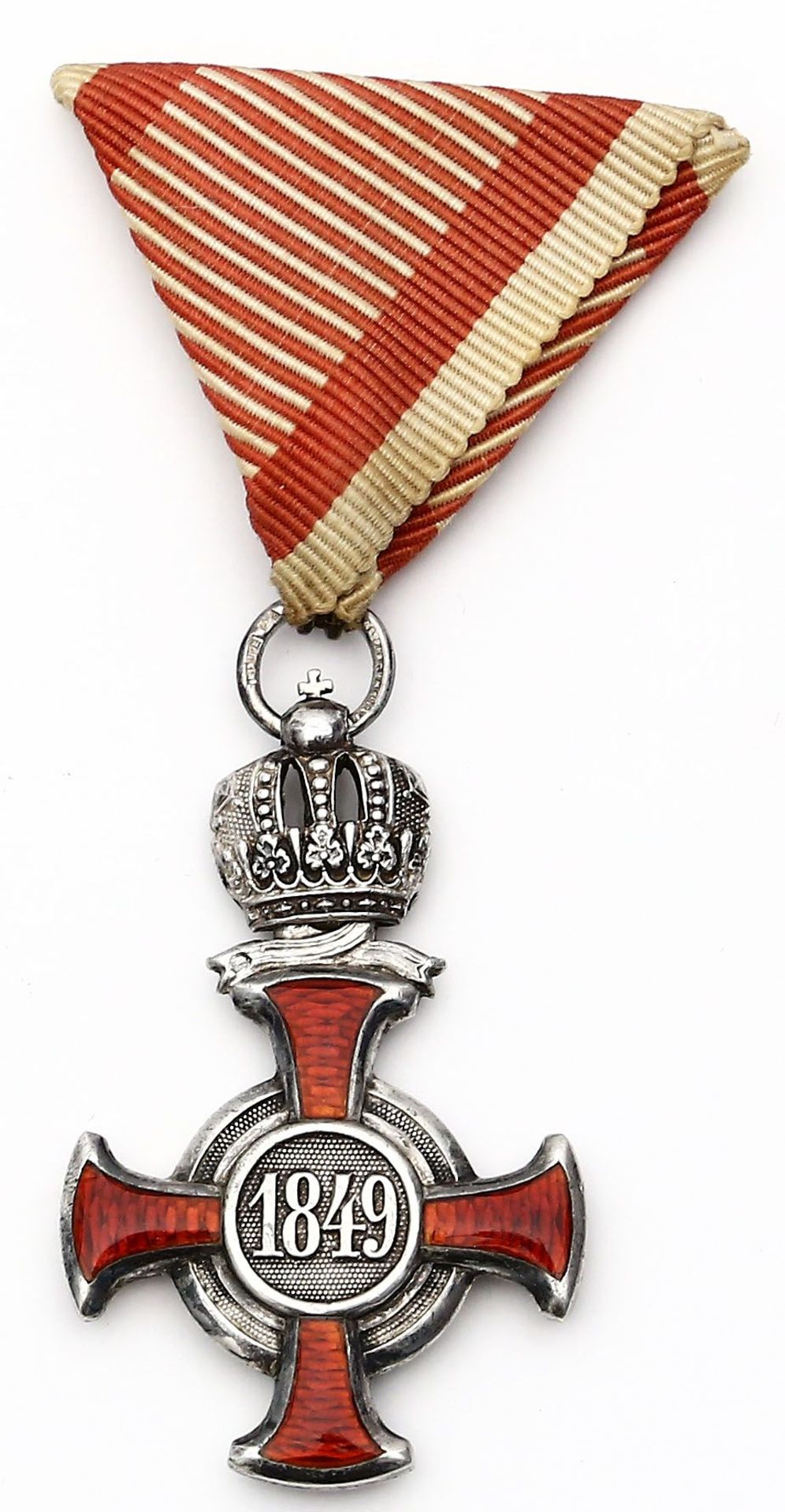 Silbernes Verdienstkreuz mit Krone, Österreich Ungarn.