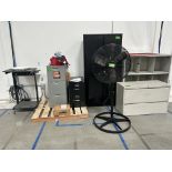 Dayton 24" Oscillating Fan, File Cabinets and Book Case