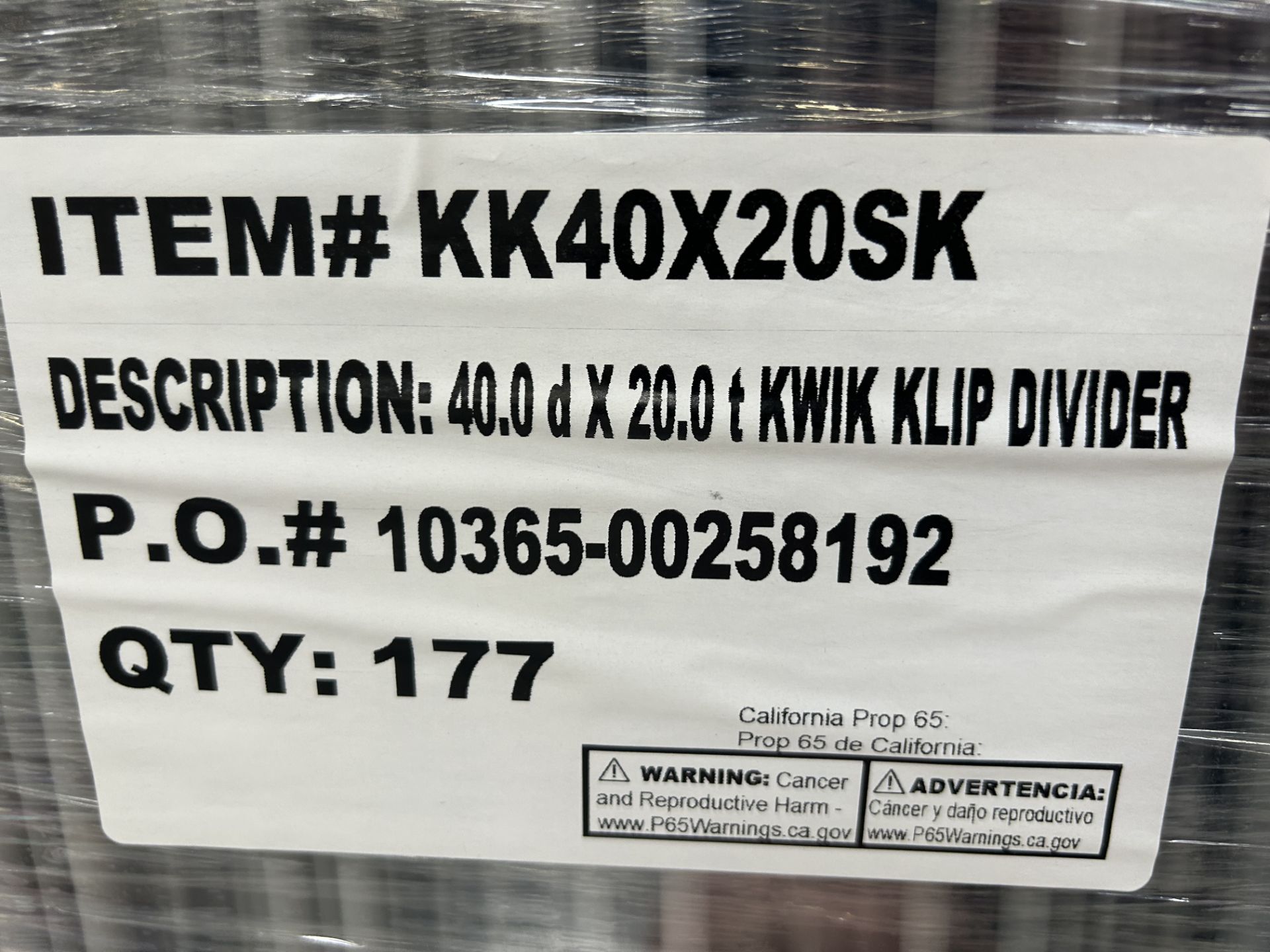 Kwik Flip Dividers 40" x 20" - Image 4 of 4