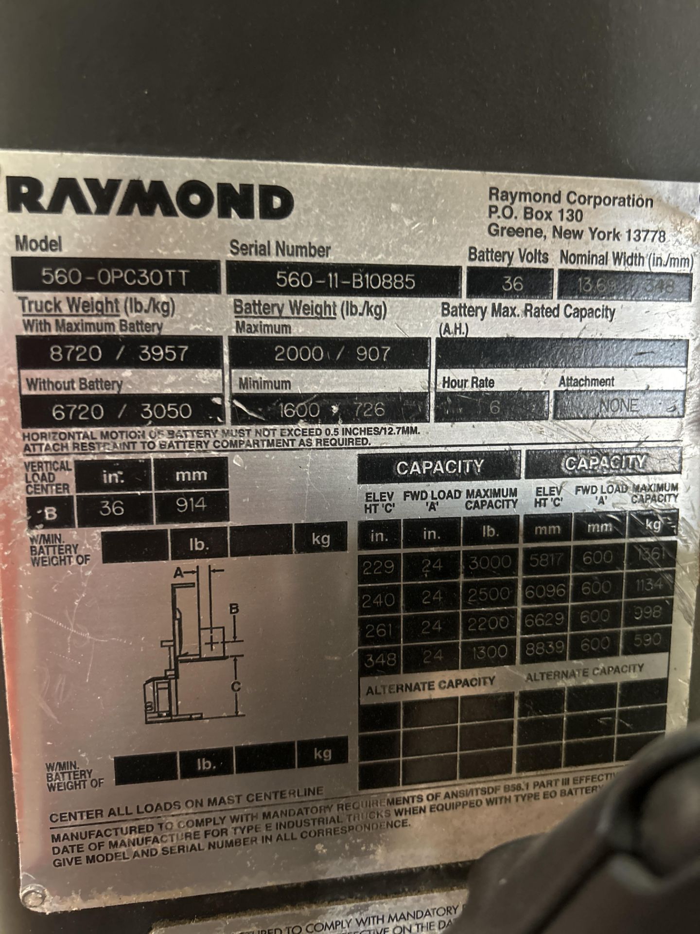 Wire Guided Raymond Order Picker Model 560-OPC30TT - Image 4 of 4