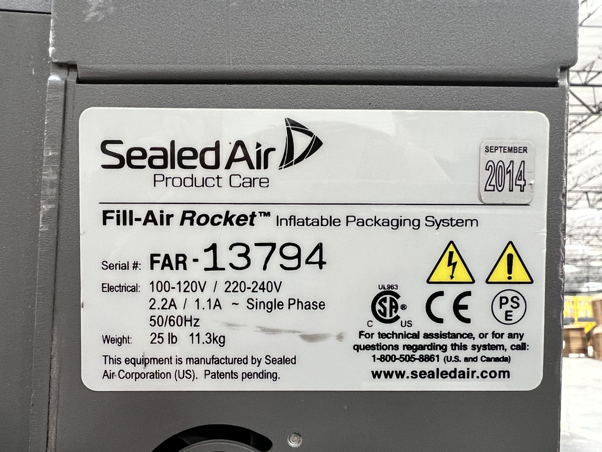 Sealed Air Fill-Air-Rocket Infatable Packaging System - Image 5 of 9