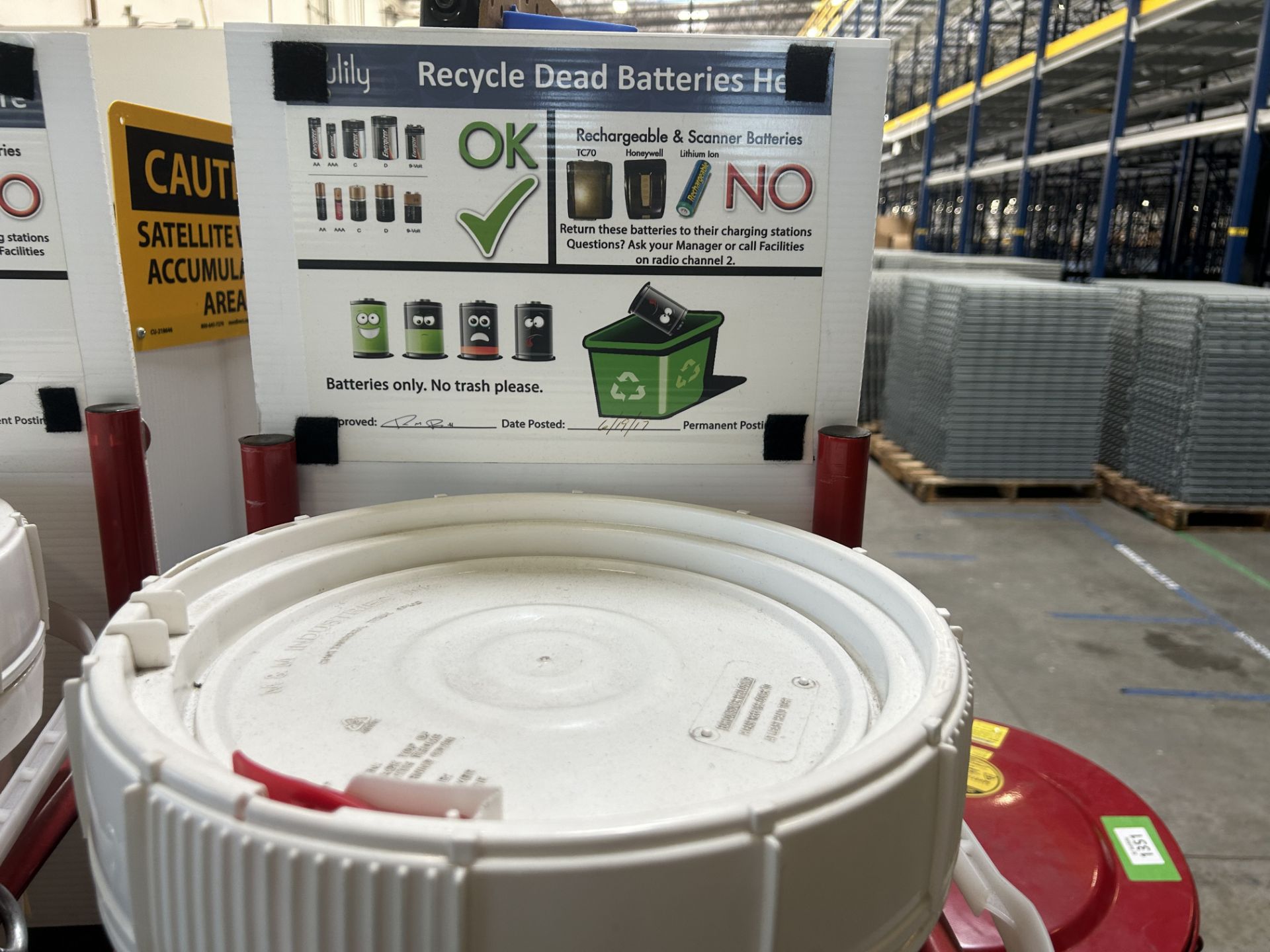 Justrite Safety Waste Containers - Image 2 of 3