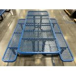 6' Blue Picnic Table