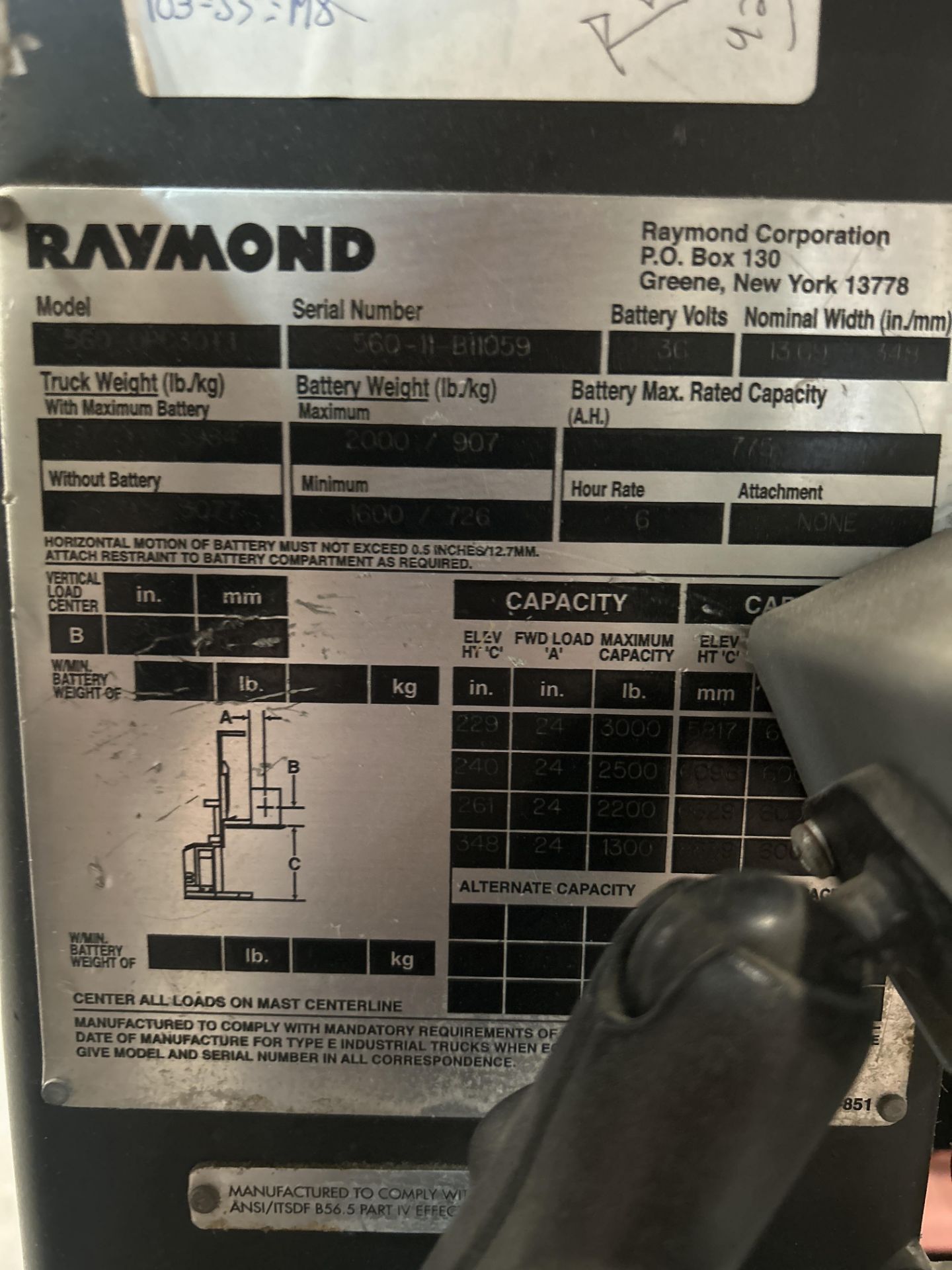 Wire Guided Raymond Order Picker Model 560-OPC30TT - Image 4 of 4