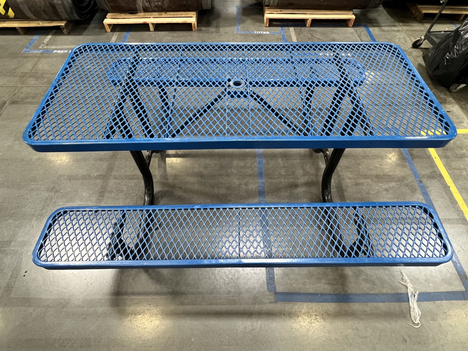 6' Blue Picnic Table - Image 2 of 4