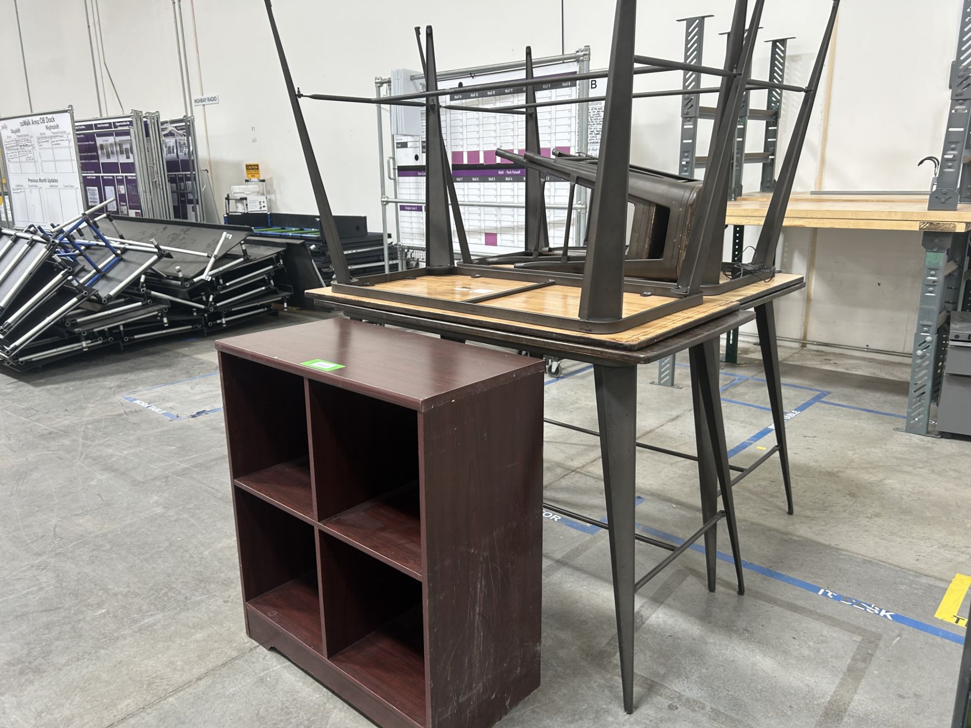 Break Room Tables with Bar Stools