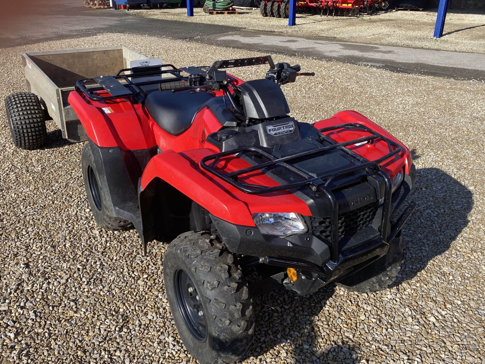 2019 Honda Fourtrax ES 4 x 4 TRX420 petrol engine Quad Bike c/w towbar, 2455kms. Reg No.