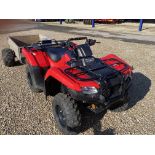 2019 Honda Fourtrax ES 4 x 4 TRX420 petrol engine Quad Bike c/w towbar, 2455kms. Reg No.