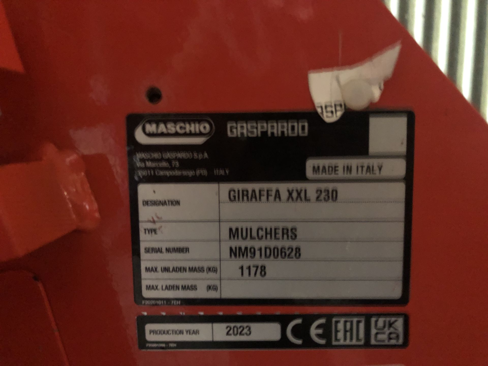 2023 Maschio Giraffa XXL 230 folding flail Mower. - Bild 5 aus 5