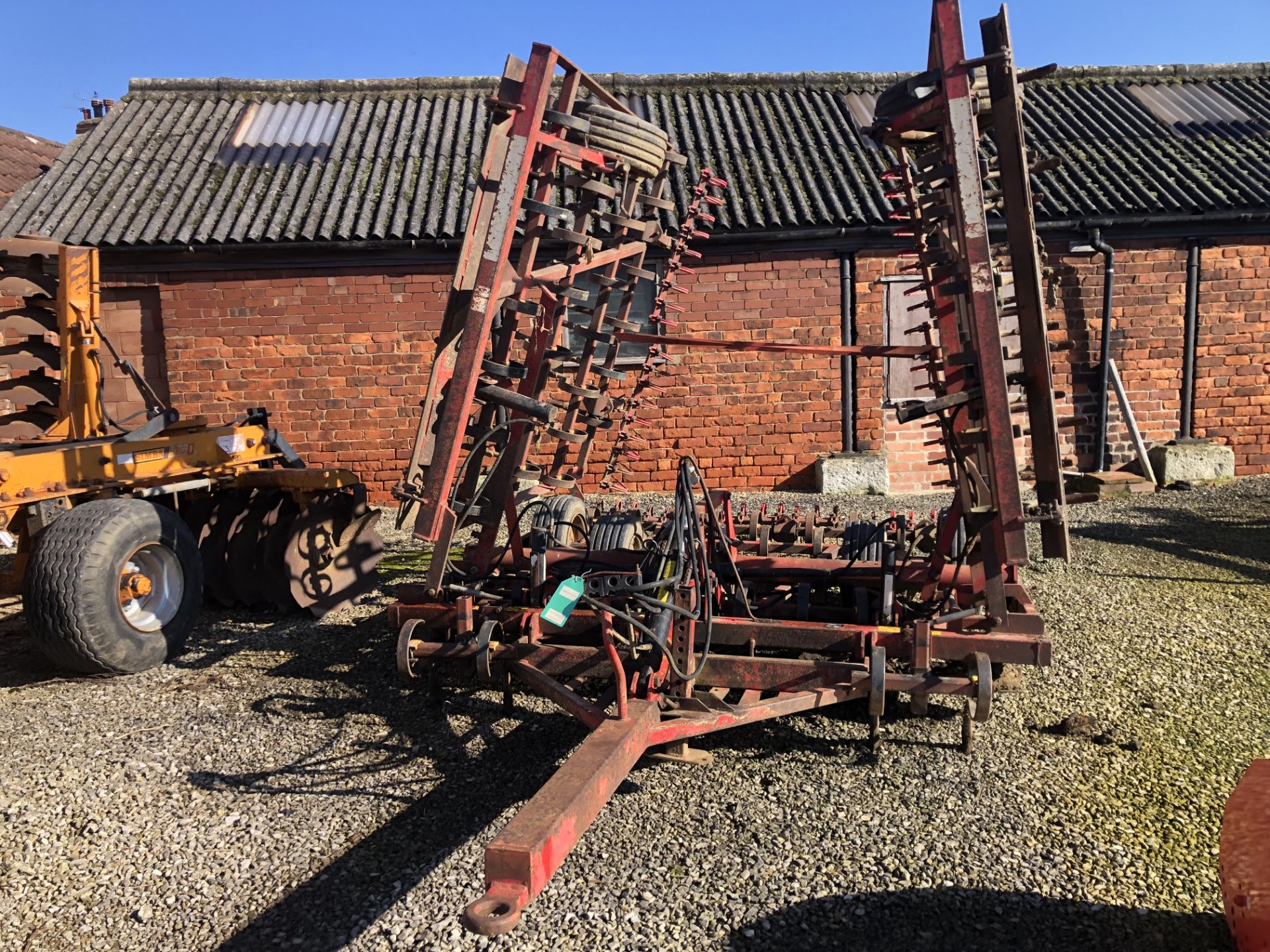 Vaderstad NZ 6.6 metre Triple K trailed hydraulic folding Cultivator. Serial No.