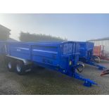 2016 Richard Western RC14LX 14 tonnes steel monocoque sprung tandem axle tipping Trailer c/w sprung