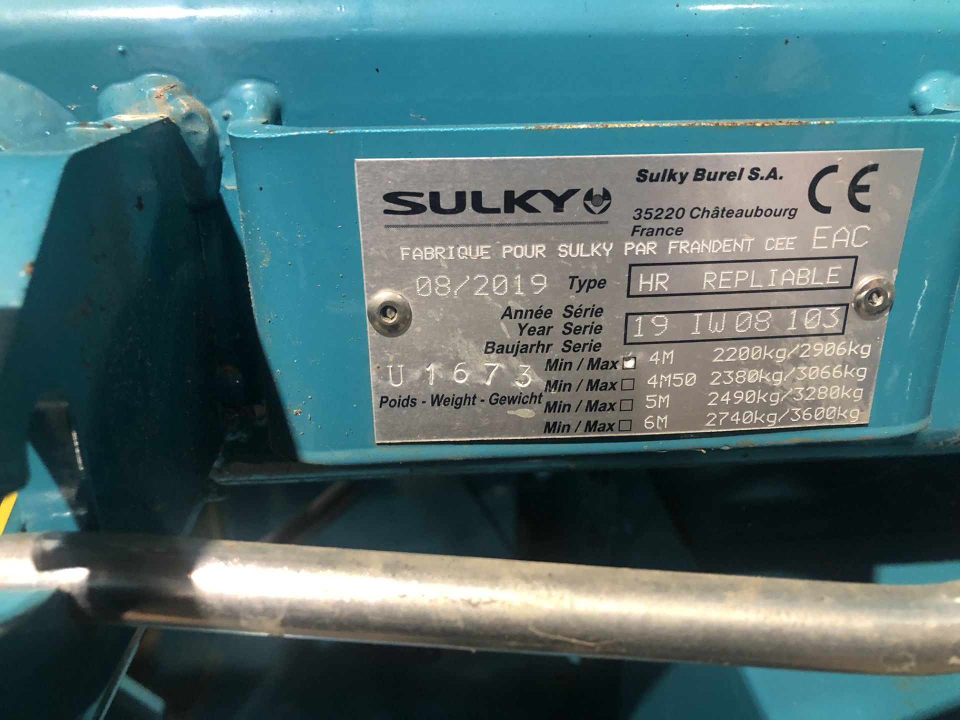 2019 Sulky Xeos 4 metre hydraulic foldin - Bild 6 aus 6