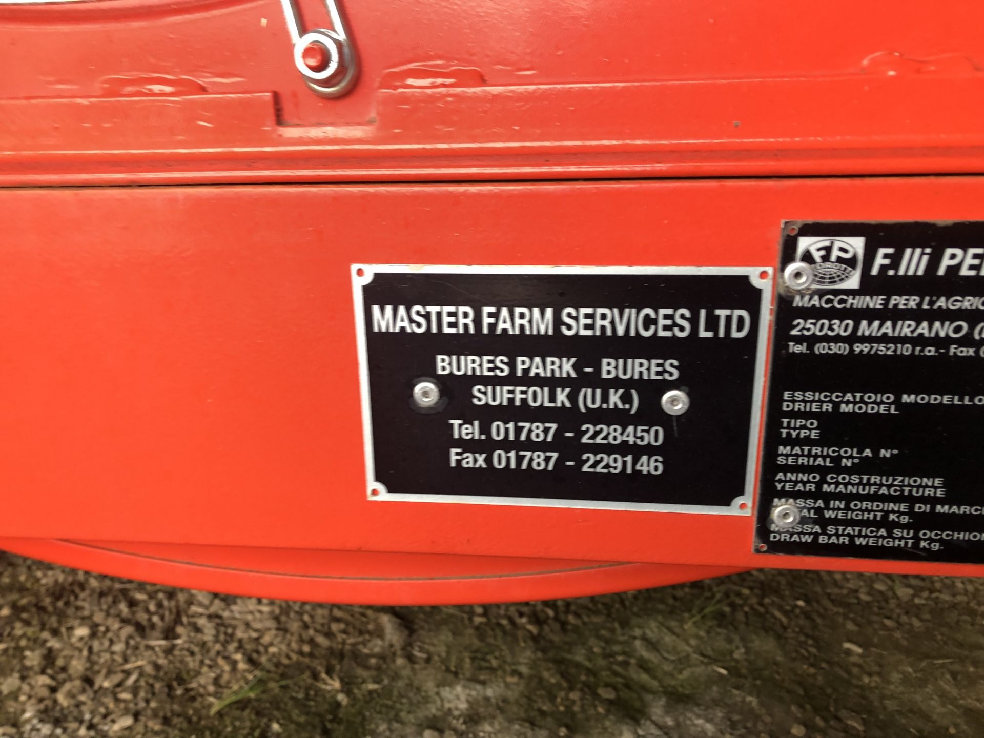 2011 Master MRM200 20 tonne mobile Grain Drier c/w three phase electric motors & diesel burner. - Image 4 of 4