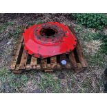 Pair of tractor wheel Centres