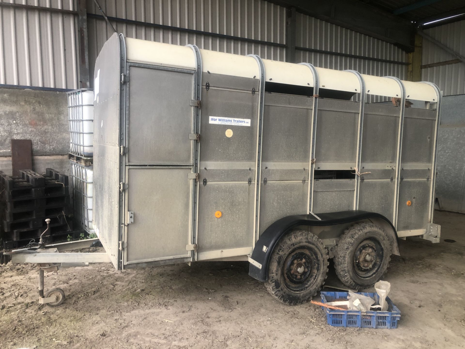 Ifor Williams TA5G 12ft tandem axle livestock Trailer c/w 7.