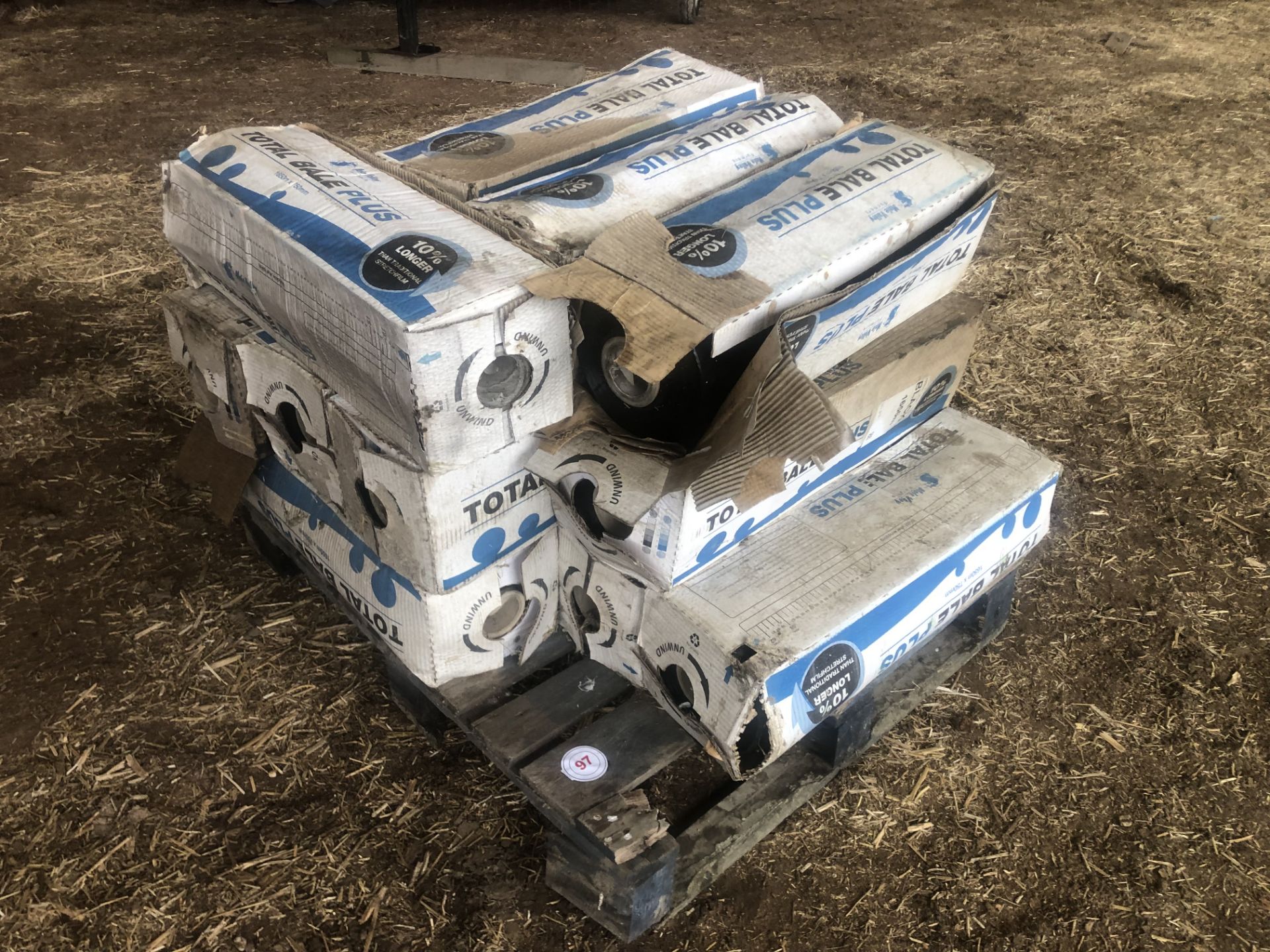Pallet of 15no Rolls of Total Bale Plus Wrap