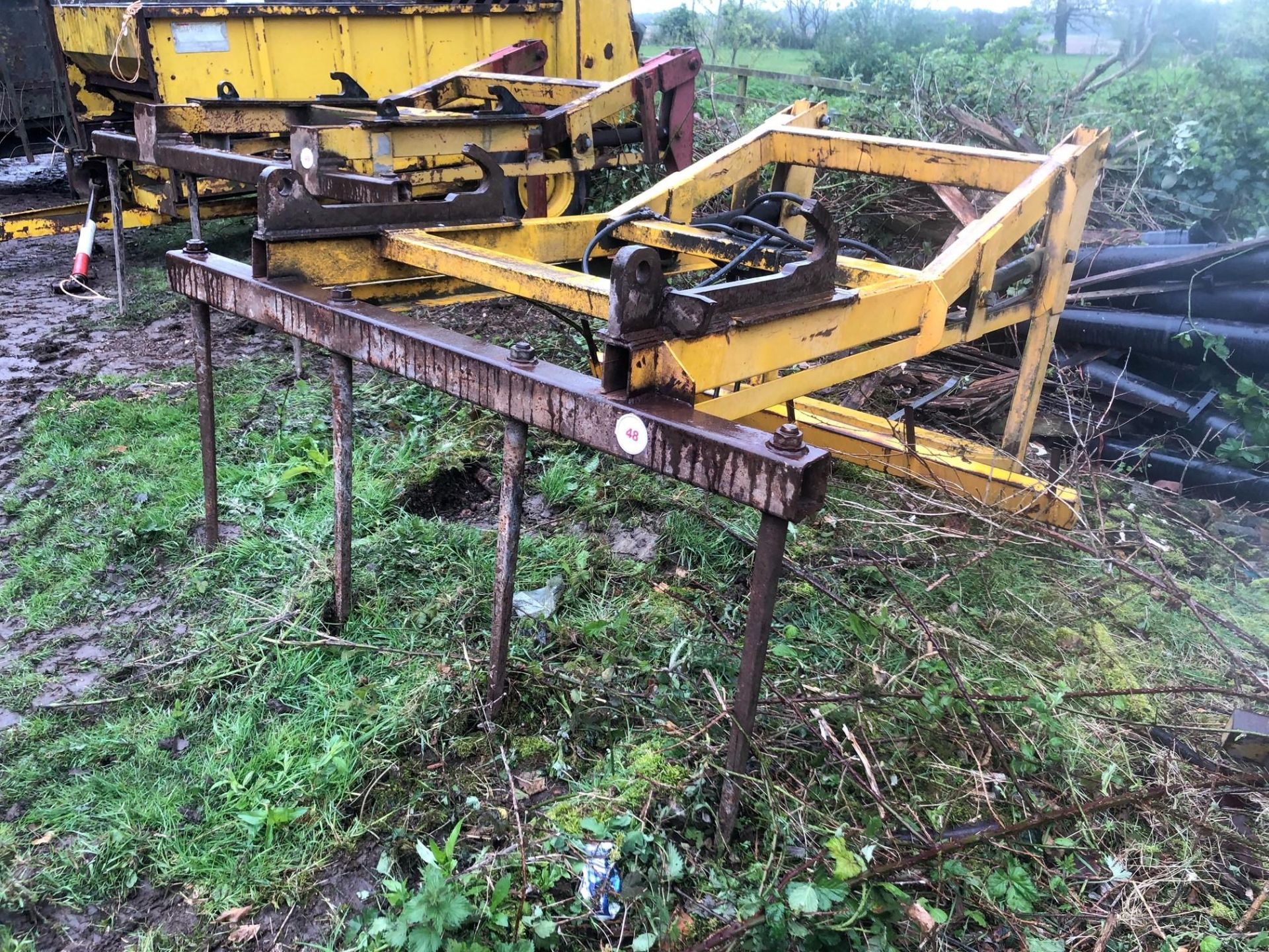 Hydraulic Bale Grab c/w JCB Q-fit bracket