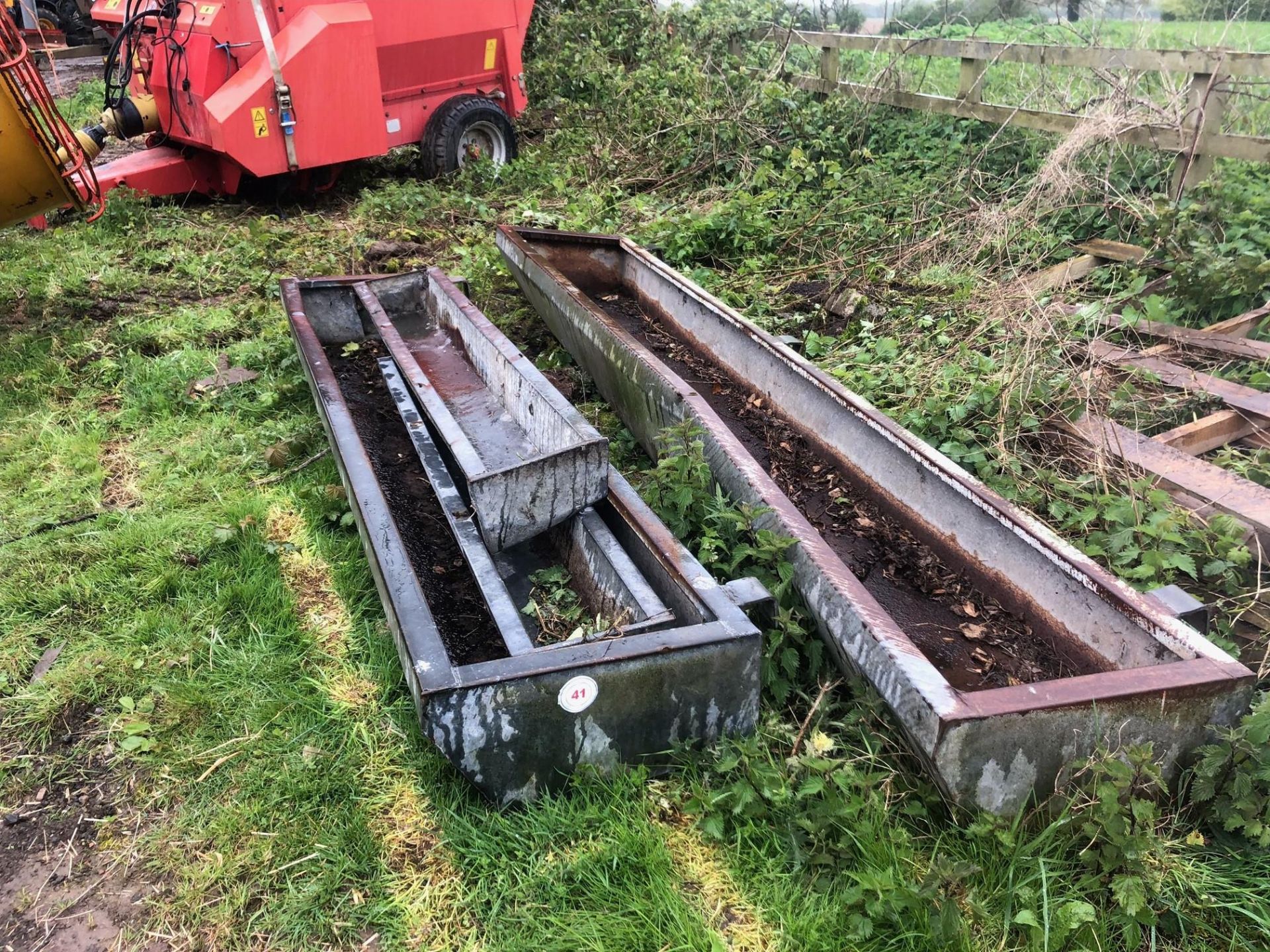 Selection of galvanised Troughs