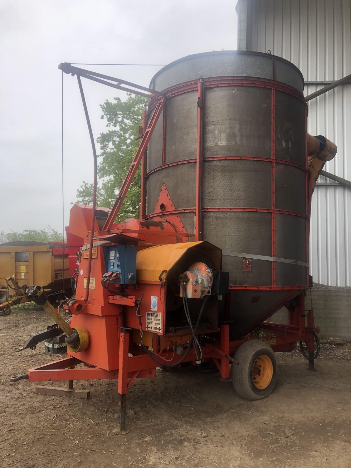 Master Opico diesel fired 10 tonnes “Pepper Pot” Grain Drier. - Image 2 of 2