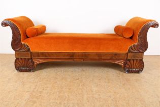 Mahogany Empire sofa