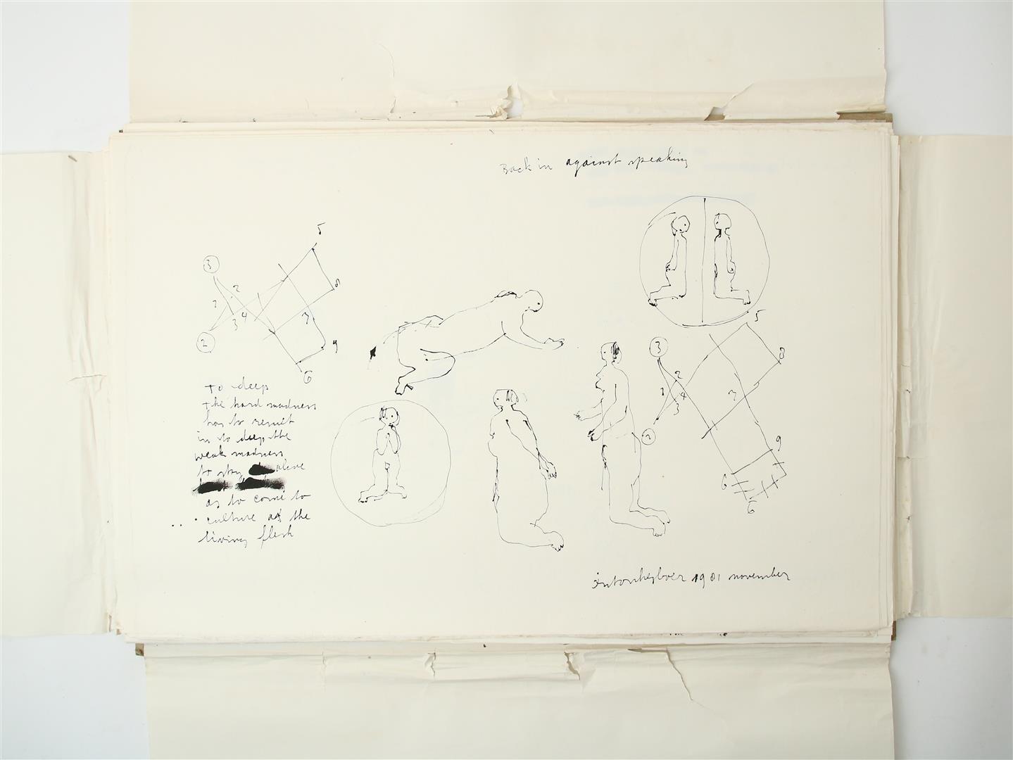 Anton Heyboer (1924-2005) Folder with 61 unique drawings, all signed and dated, Indian ink / - Image 16 of 29