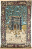 Wool and cotton tapestry, Tabriz, approx. 1910/20