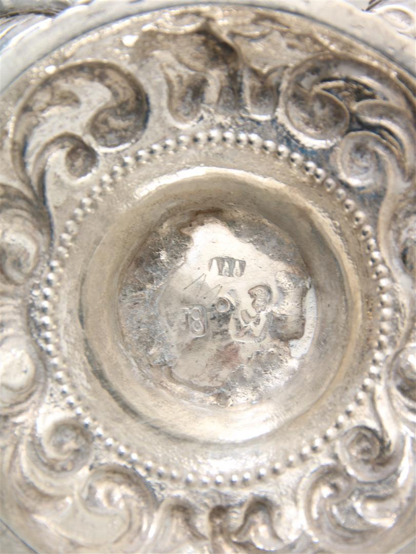 Silver cream bowl, late 19th century with pseudo hallmarks, 127 grams - Image 2 of 2