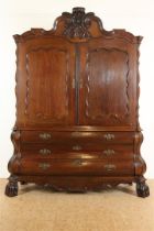 Oak Louis XV cabinet