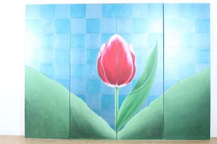'Tulip', four-panel / folding screen