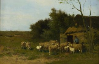 Bogman, Hermanus Charles Christiaan. Shepherd with sheeps