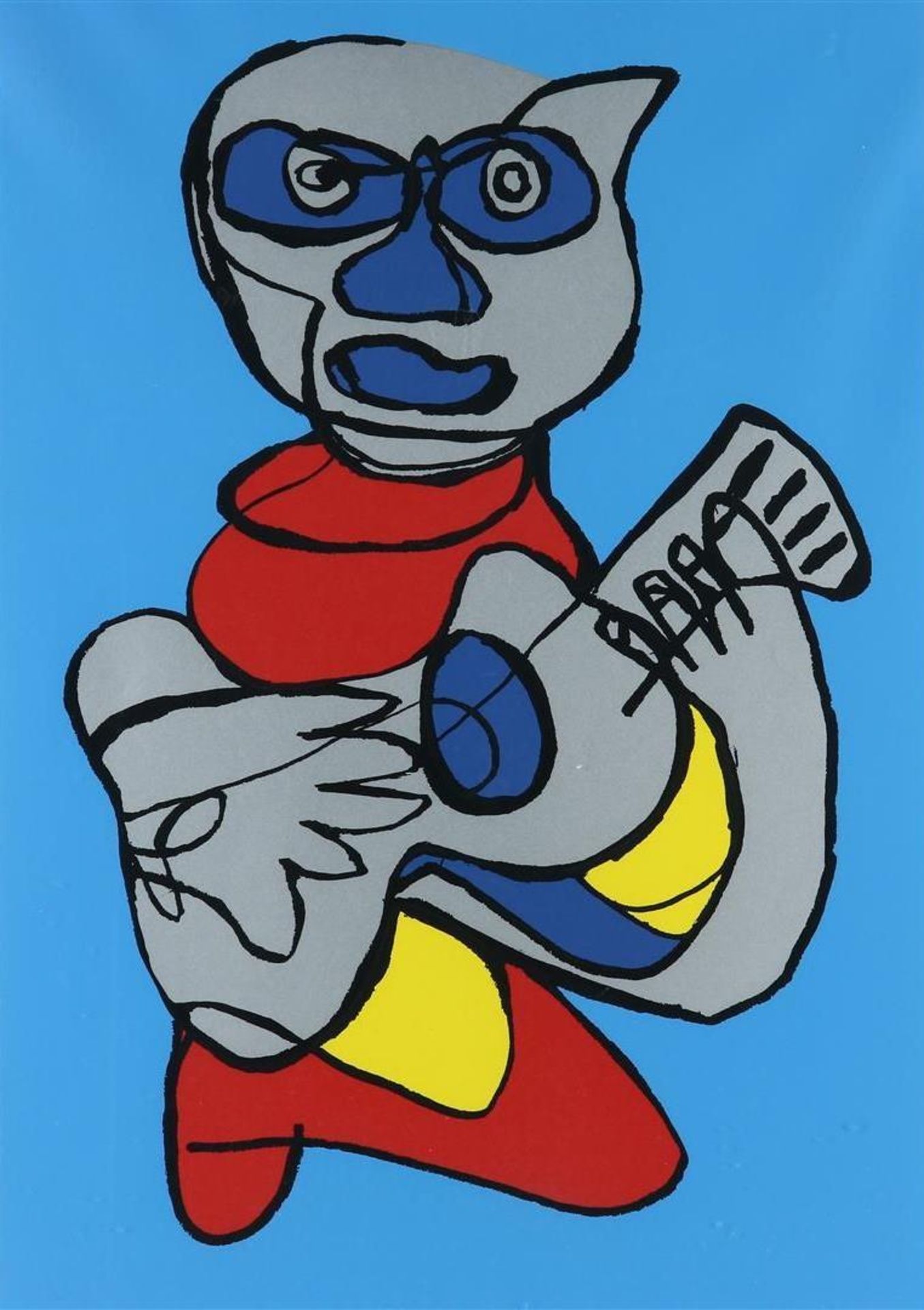 Karel Appel (1921-2006) 'Cool Hand Luke', signed lower right, screen print 5/100, 102 x 70 cm.