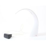 White plastic design desk lamp, design Ferruccio Laviani for Kartell, model Taj mini, Italy,